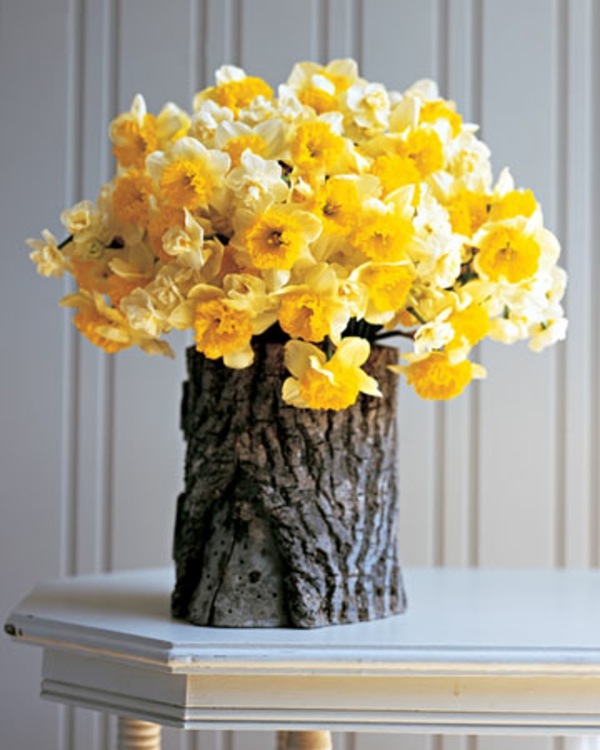21 cool decoration ideas tree stump vases make yourself Avso