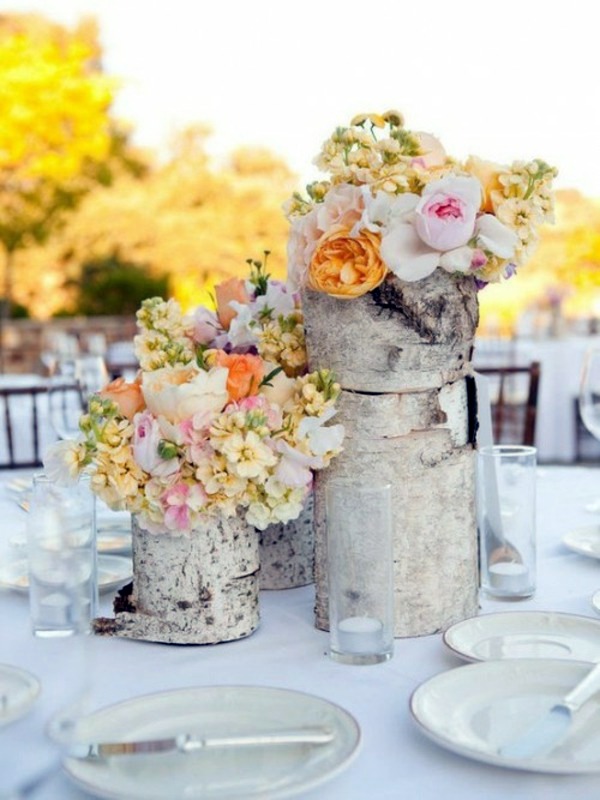 21 cool decoration ideas - tree stump vases make yourself 21 cool decoration ideas - tree stump vases make yourself