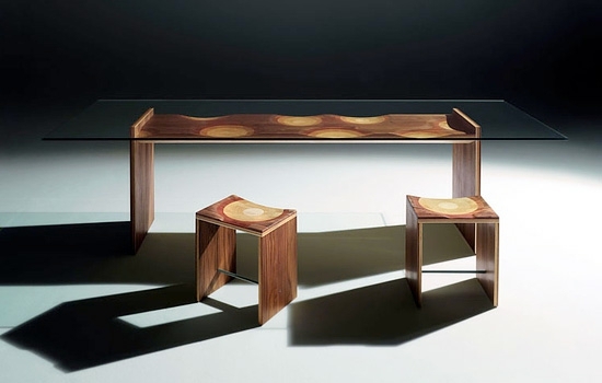 Designer dining room furniture from wood
