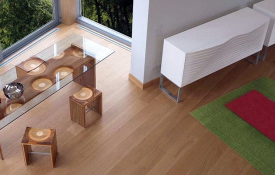 Designer dining room furniture from wood
