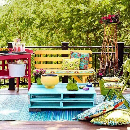 Garden furniture from pallets – trendy tinker Outdoor Furniture
