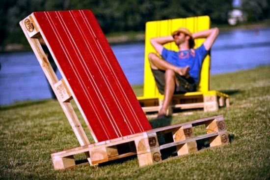 Europaletten - Garden furniture from pallets - trendy tinker Outdoor Furniture