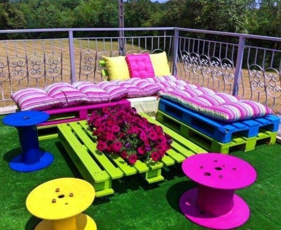 Garden furniture from pallets - trendy tinker Outdoor Furniture