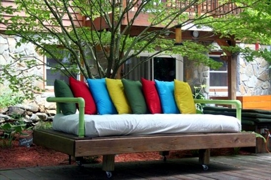 Garden furniture from pallets - trendy tinker Outdoor Furniture