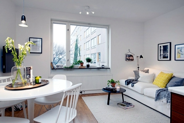 Bright cozy furnished apartment in Gothenburg with unique splashes of personality