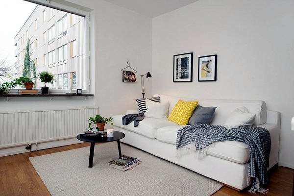 Bright cozy furnished apartment in Gothenburg with unique splashes of personality