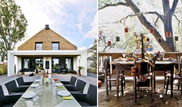 Attractive Ideas for a cozy and beautiful dining area in the garden