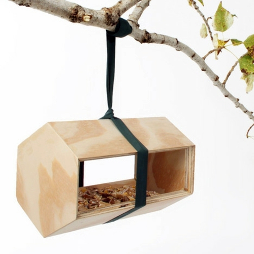 Modular bird nest made of wood - Houses NeighBirds Andreu Carulla