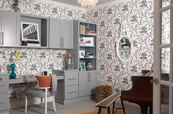 Wall Murals Pattern - 20 inspiring wall design ideas for home office Wall Murals Pattern - 20 inspiring wall design ideas for home office