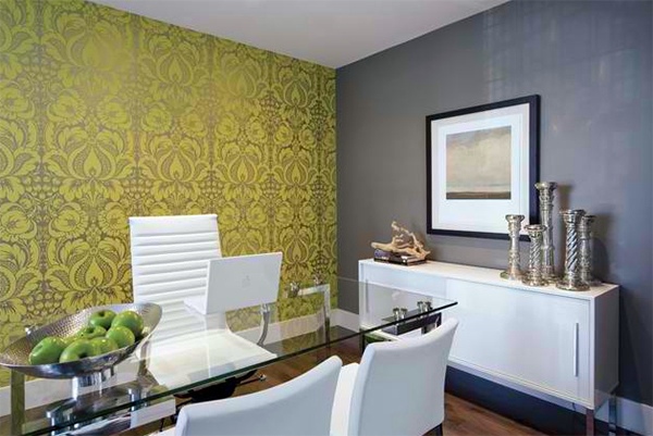 Wandfarbe - Wall Murals Pattern - 20 inspiring wall design ideas for home office Wandfarbe - Wall Murals Pattern - 20 inspiring wall design ideas for home office