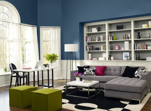 Farben - Color ideas for living room - lively atmosphere in every home