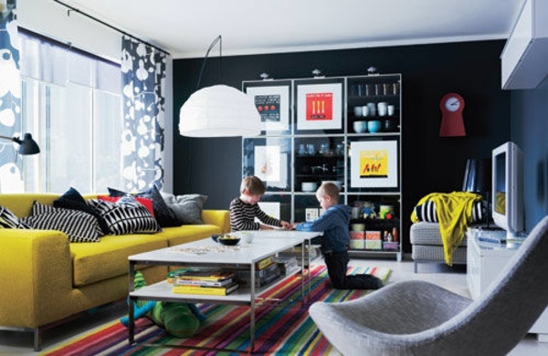 Color ideas for living room - lively atmosphere in every home