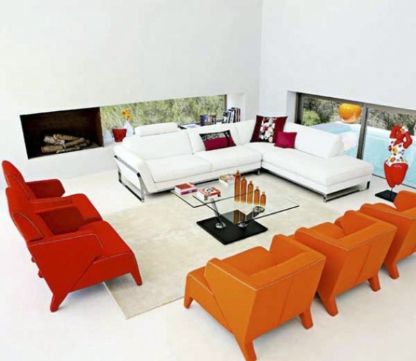 Color ideas for living room - lively atmosphere in every home