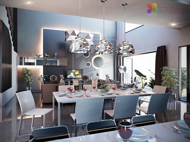 Cool And Exciting Dining Room Designs In White Interior Design Ideas Avso Org