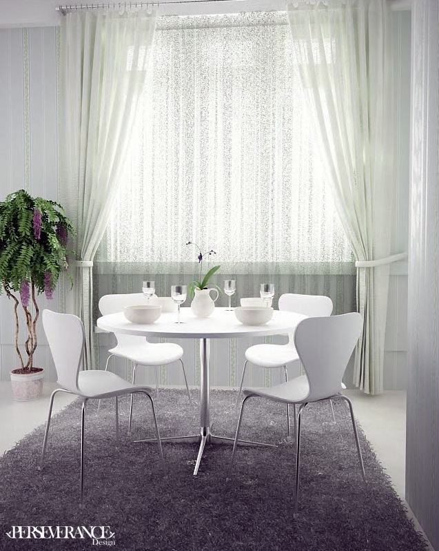 Cool and exciting dining room designs in white