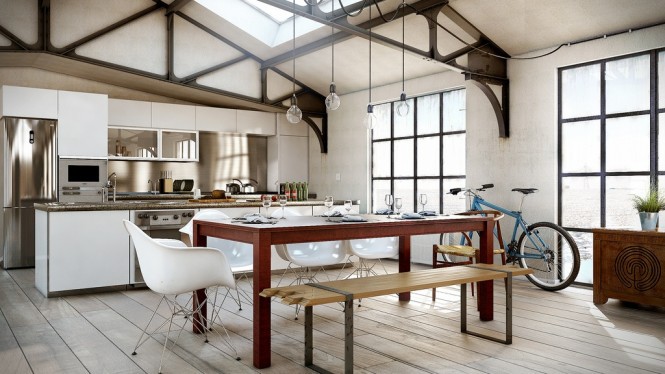 Cool and exciting dining room designs in white