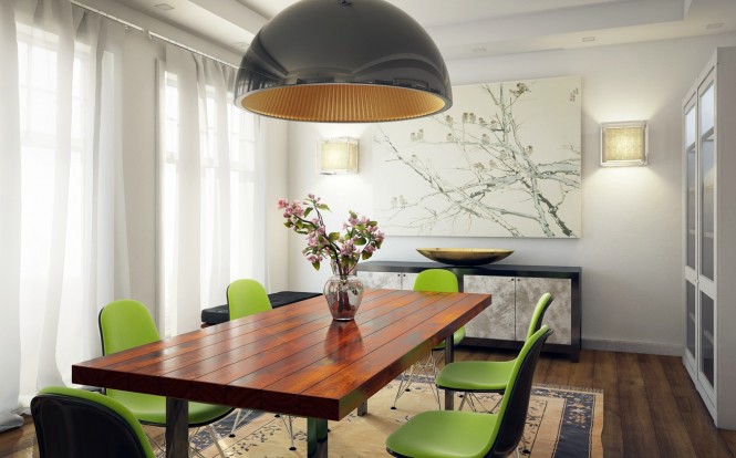 Cool and exciting dining room designs in white