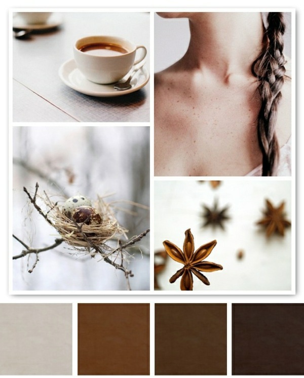 Wandgestaltung - Wall color Mocca - swipe your walls in a coffee-brown color
