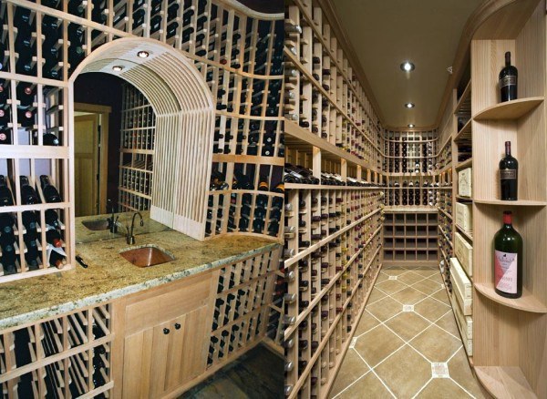 Artful wine cellar with a peak design by Patrick Wallen