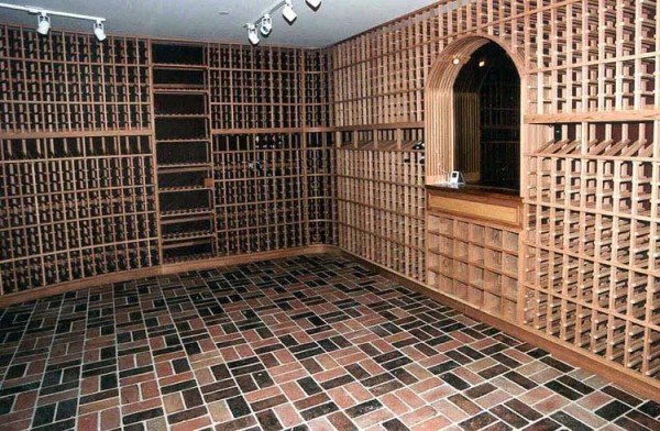 Artful wine cellar with a peak design by Patrick Wallen