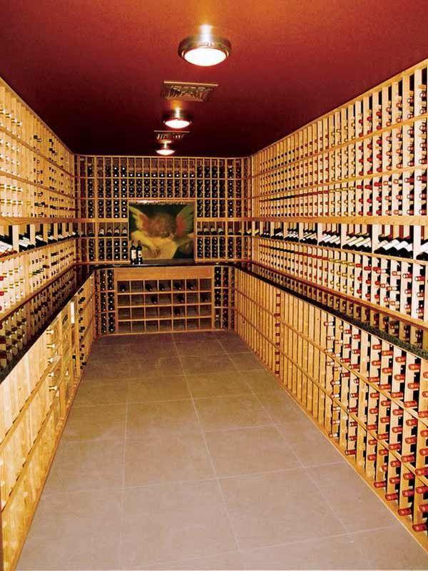 Artful wine cellar with a peak design by Patrick Wallen