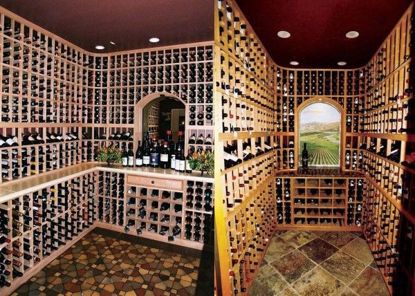 Artful wine cellar with a peak design by Patrick Wallen Artful wine cellar with a peak design by Patrick Wallen