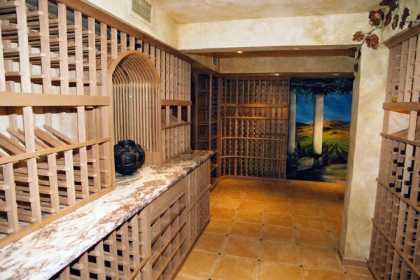 Artful wine cellar with a peak design by Patrick Wallen