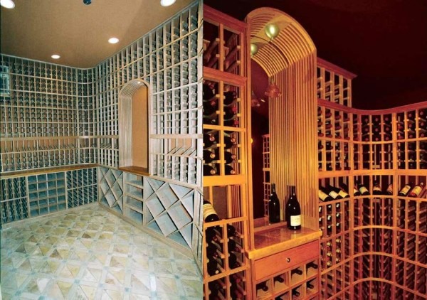 Artful wine cellar with a peak design by Patrick Wallen