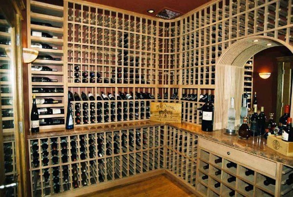Artful Wine Cellar With A Peak Design By Patrick Wallen Interior Artful Wine Cellar With A Peak Design By Patrick Wallen