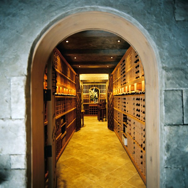 Artful wine cellar with a peak design by Patrick Wallen