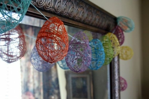 Easter wreath and garland tinker - 10 simple decoration ideas