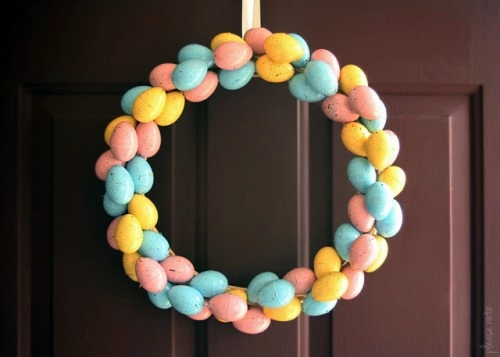 Easter wreath and garland tinker - 10 simple decoration ideas