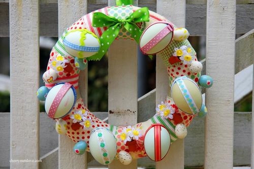 Easter wreath and garland tinker - 10 simple decoration ideas
