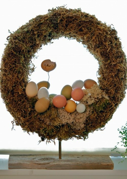 Easter wreath and garland tinker - 10 simple decoration ideas
