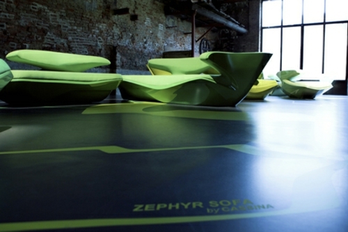 Möbel - Attractive beautiful designer sofa by Zaha Hadid for Cassina Contract Möbel - Attractive beautiful designer sofa by Zaha Hadid for Cassina Contract
