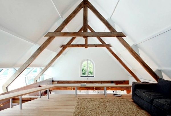 Old barn transformed into an attractive residence