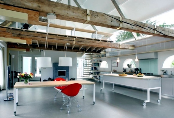 Old barn transformed into an attractive residence