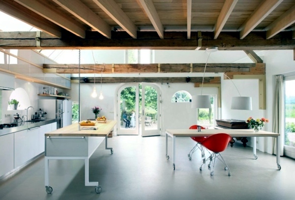 Old barn transformed into an attractive residence
