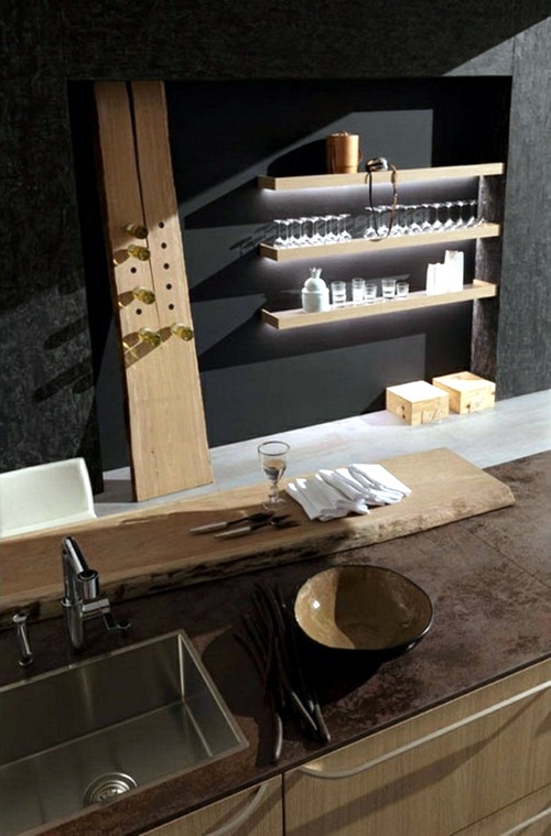 Rough unusual kitchen designs by Rational