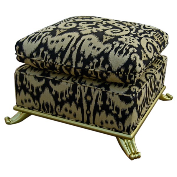 Exotic pattern in interior design in ikat style - Indonesian weaving pattern