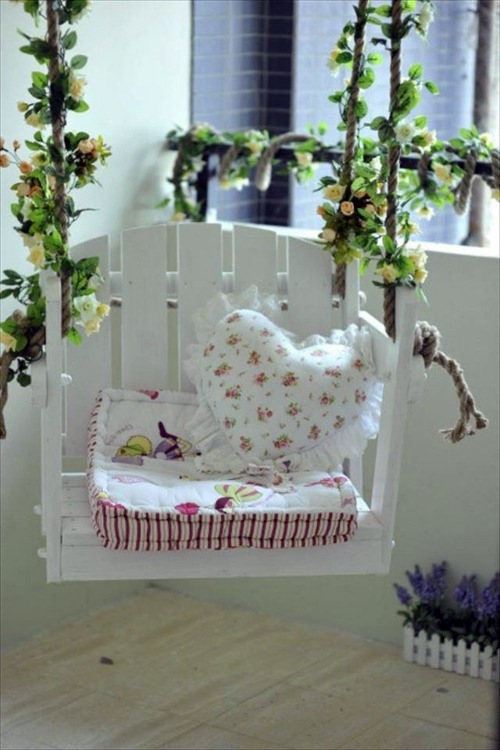 Europaletten - DIY swing from Euro pallets