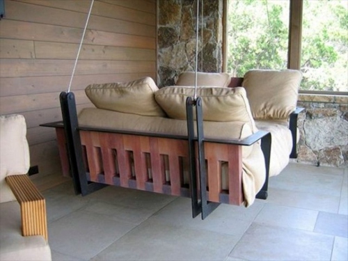 Möbel - DIY swing from Euro pallets