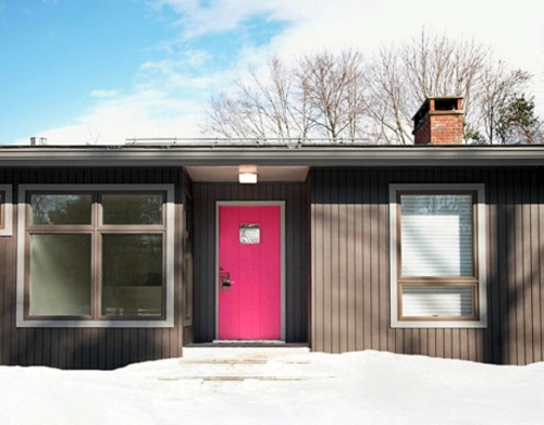 12 cool ideas for pink creative door design