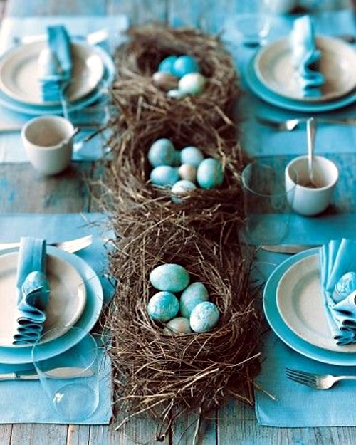 Osterdekoration - Fresh table decoration for Easter