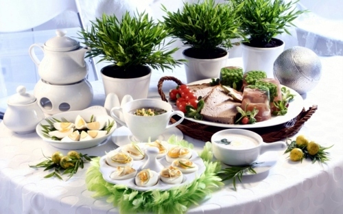 Ostern - Fresh table decoration for Easter