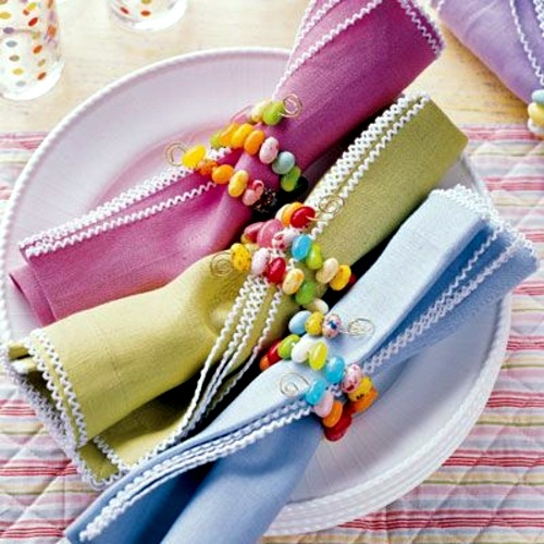 Fresh table decoration for Easter