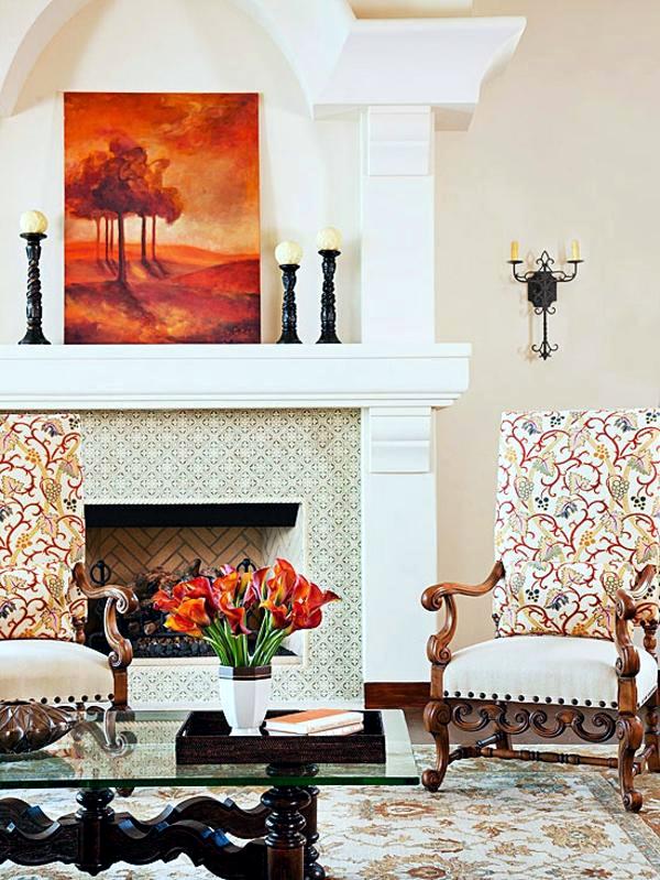 Innenarchitektur - Chimneys and fireplaces provide warmth and comfort at home
