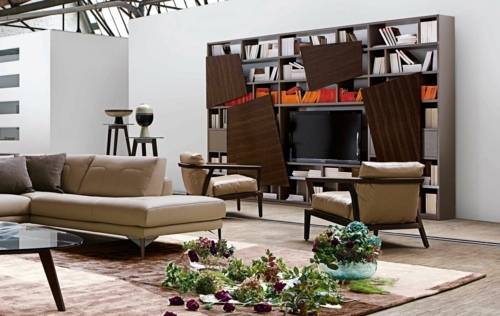 Möbel - Save space thanks to wall wooden shelves