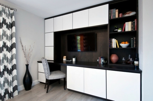 Save space thanks to wall wooden shelves