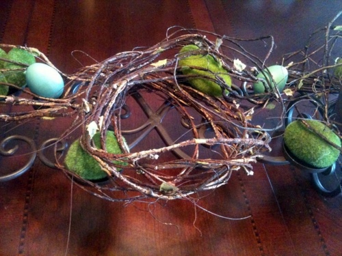 Sophisticated decorative accent to tinker Easter itself